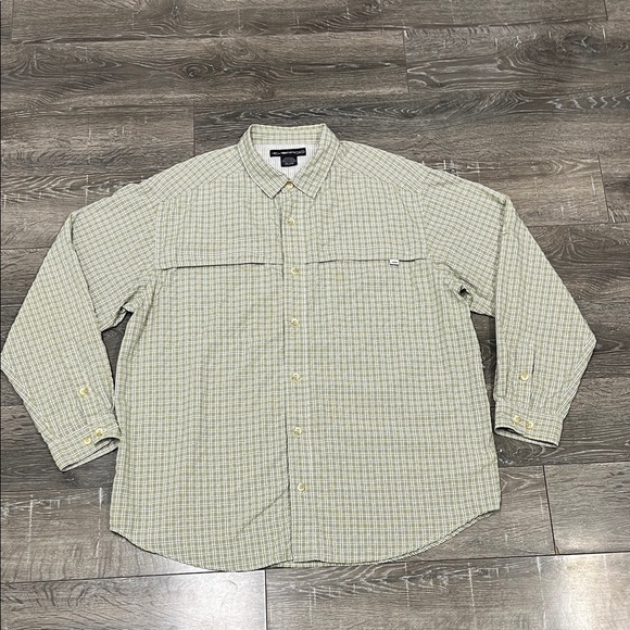 Exofficio Other - Exofficio Men's Light Green Checkered Button Down Shirt Size XXL
